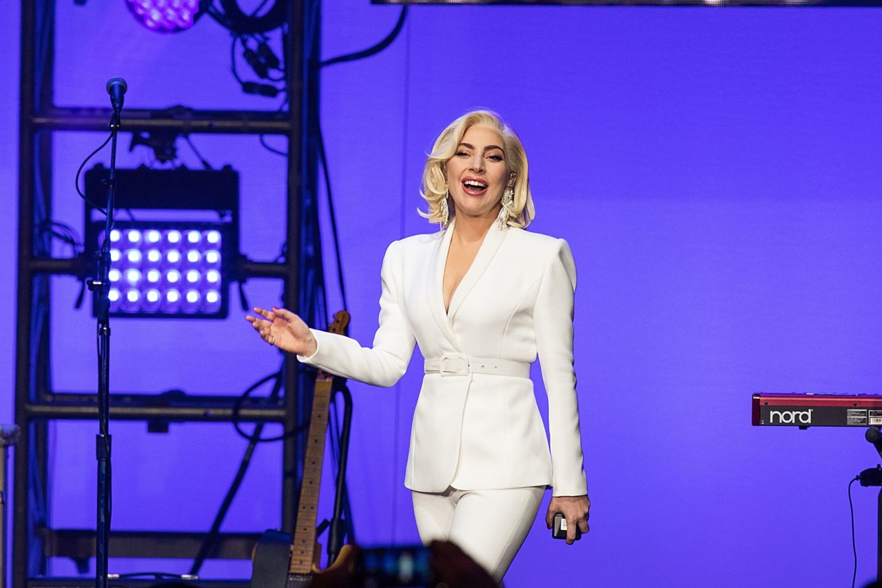 Lady Gaga performs onstage. (Photo by Rick Kern/Getty Images for Ford Motor Company)...