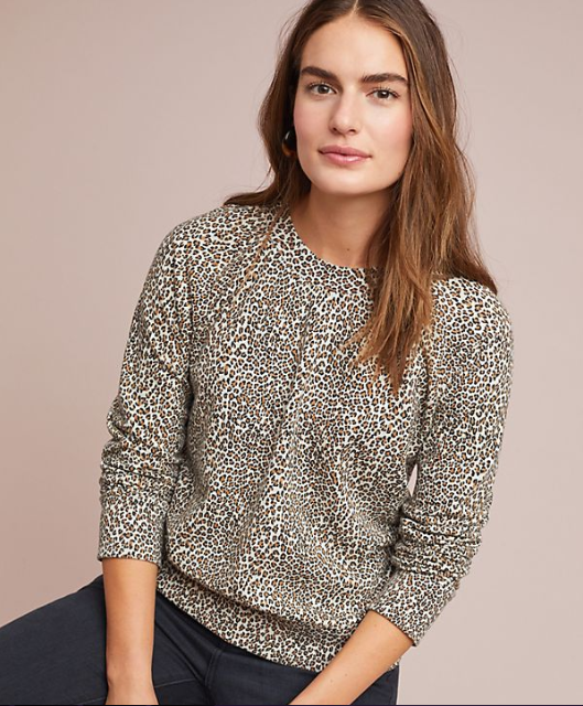 At Your Best Leopard Sweatshirt