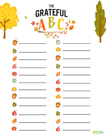 What are you thankful for? Join in the Studio 5 Grateful ABC's