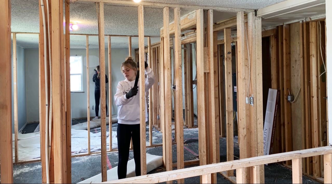 This Utah family is using their downtime for a house remodel!