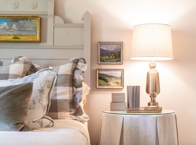 power of art - bedroom side table